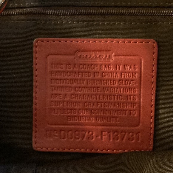 Coach Bag no D0973-F13731 Warm Brown Coral Spice - Picture 3 of 11